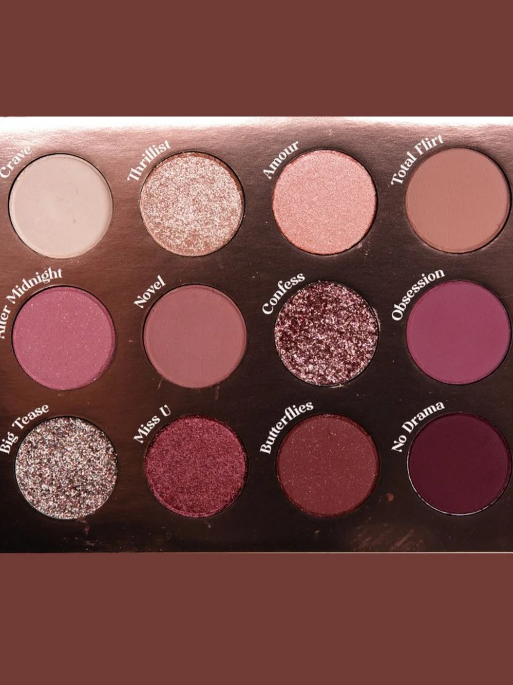 ColourPop Menage A Muah 12-Pan Eyeshadow Palette Mauve Pink Plum NIB Authentic
